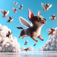 chihuahua's flying video