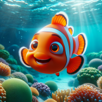 Nemo the fish smiling