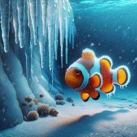 Nemo the fish freezing to death